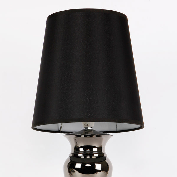 Moderne Tischlampe H:48cm Schwarz Tischleuchte Lampe Leuchte [Lux.Pro]