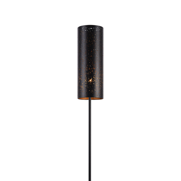 Stehleuchte 142cm Stehlampe Standleuchte Stand Lampe Metall Schwarz [lux.pro]