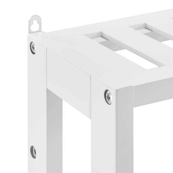 Badezimmerschrank Anderlecht 54x60x15 cm Regal mit 3 Ablagen Weiß en.caa