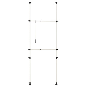 Teleskopgarderobe Kemi Weiß [en.casa]