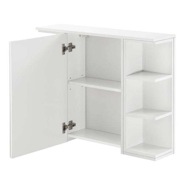 Badezimmerschrank Harstad 64x80x20 cm Weiß [en.casa]