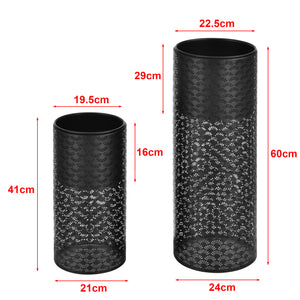 Blumenständer Virton 2er Set Schwarz en.casa