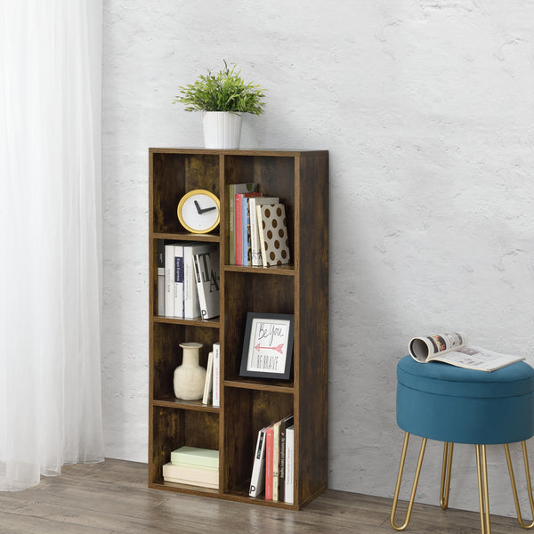 Bücherregal Nossebro Dunkler Holzton en.casa