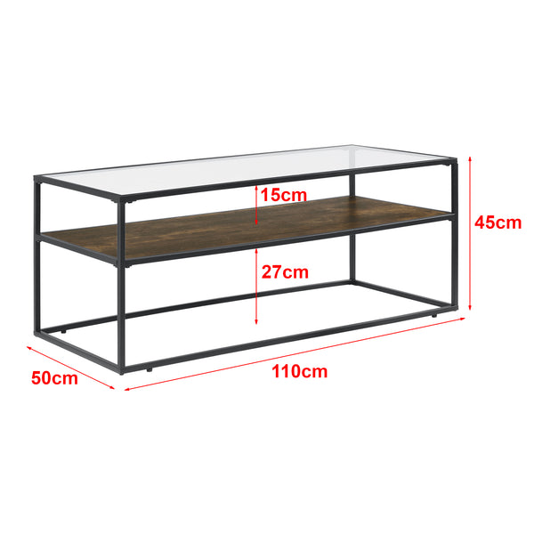 Couchtisch Söderköping 45x110x50cm en.casa
