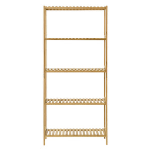 Bambusregal Karlskoga 60x26x130cm Natur Holz [en.casa]