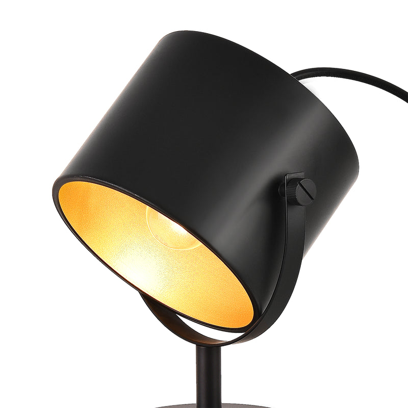 Maßskizze Tischleuchte Farstorp 1 x E27 Schwarz [lux.pro]