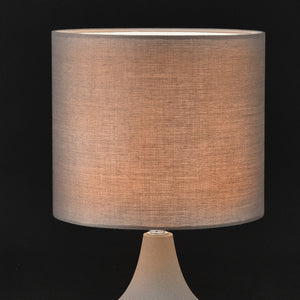 Tischleuchte Pilgrimstad 1xE27 Anthrazitgrau [lux.pro]