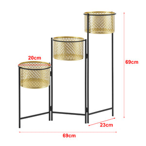 Blumenständer Doel Messingfarben [en.casa]