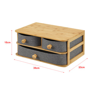 Bambus Schreibtisch Organizer Mäntsälä [en.casa]