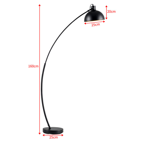Stehlampe Derby Schwarz [lux.pro]