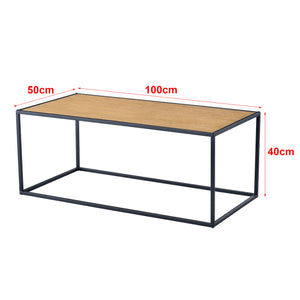 Couchtisch Vännäs 100 x 50 x 40 cm Holz-Optik [en.casa]