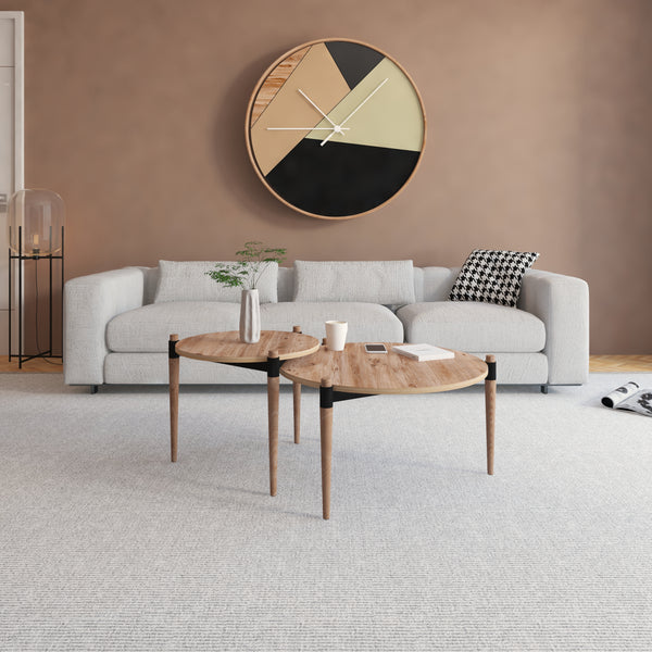 Couchtisch Kristinestad mit 2 Tischplatten Natur [en.casa]