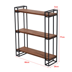 Wandregal Falster Kiefernholz, gebeizt [en.casa]