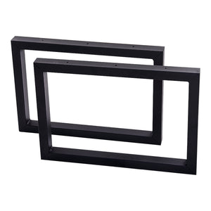 Tischgestell Lunderskov 2er-Set Stahl 35x50cm Schwarz [en.casa]