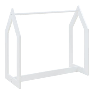 Garderobenständer Værløse 78x75x35cm Weiß [en.casa]