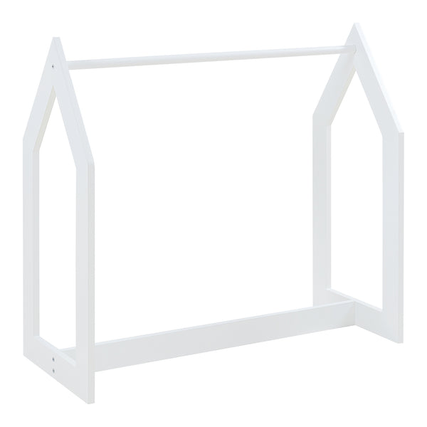 Garderobenständer Værløse 78x75x35cm Weiß [en.casa]