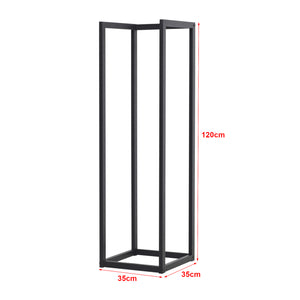 Kaminholzregal Tanum Schwarz [en.casa]