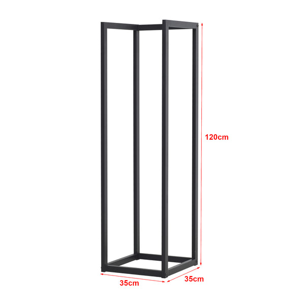 Kaminholzregal Tanum Schwarz [en.casa]