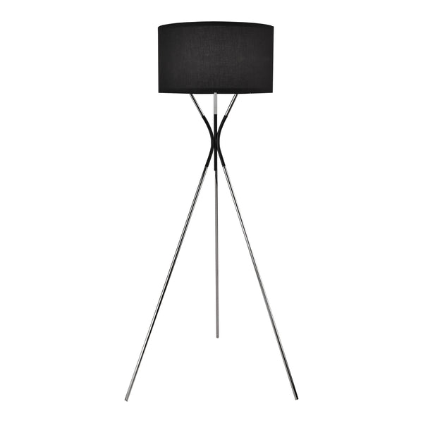 Stehleuchte Athlone Silber/Schwarz [lux.pro]