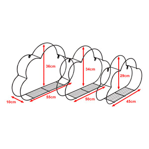 Wandregalset Tønder im 3er Set [en.casa]