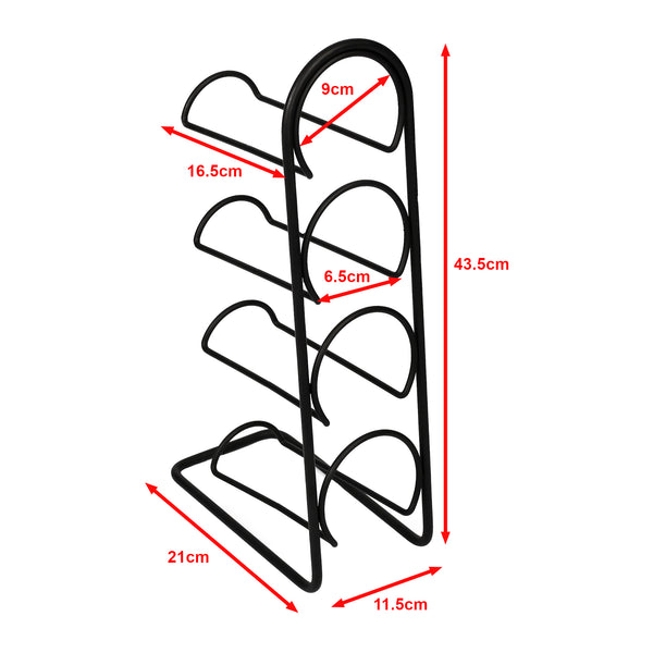 Weinregal Anchamps für 4 Flaschen [en.casa]