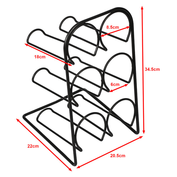 Weinregal Bergnicourt für 6 Flaschen [en.casa]