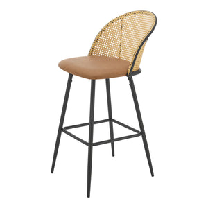 Barhocker Gausdal 2er Set Braun / Schwarz [en.casa]