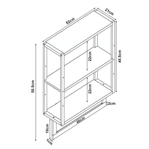 Badregal Östra mit Handtuchhalter Bambus [en.casa]