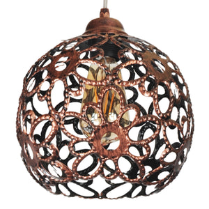 Hängeleuchte Epworth Kupferfarben 1 x E27 [lux.pro]