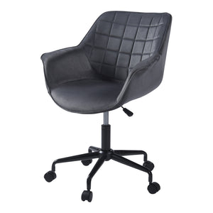 Bürostuhl Kaavi Dunkelgrau [en.casa]