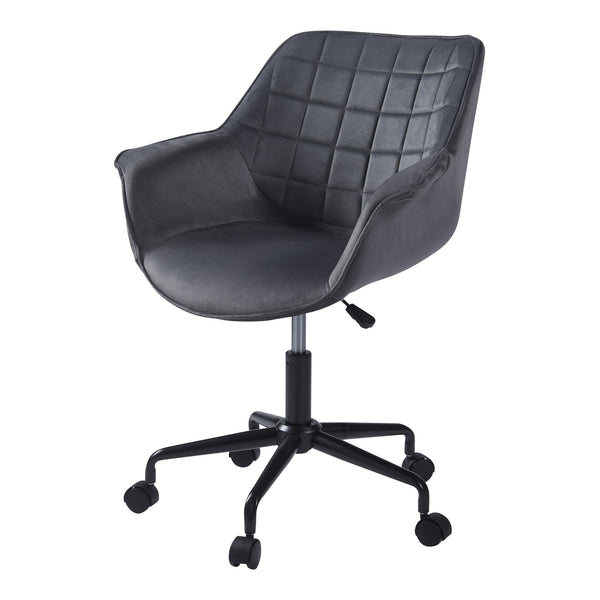 Bürostuhl Kaavi Dunkelgrau [en.casa]