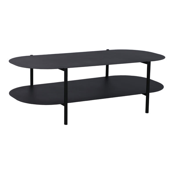 Couchtisch Enebakk 112x62x40,5cm Schwarz, matt [en.casa]