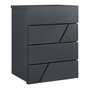 Briefkasten Søllerød 58x44x35cm Anthrazit [en.casa]