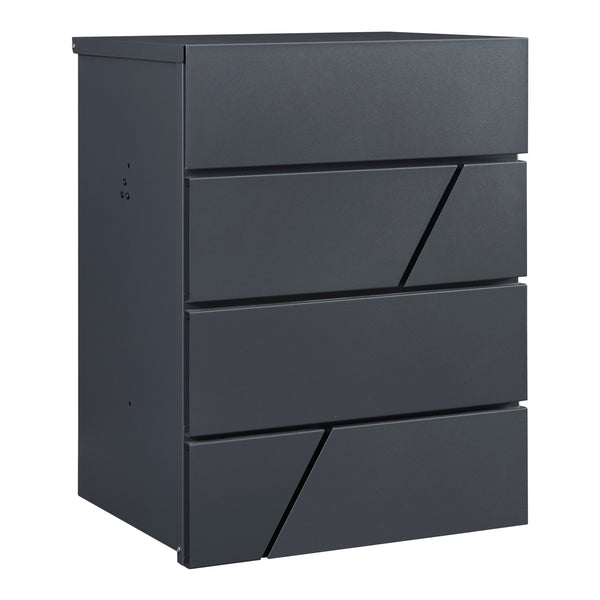 Briefkasten Søllerød 58x44x35cm Anthrazit [en.casa]