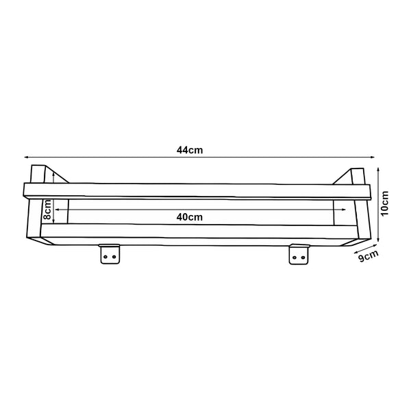 Wandregal Nykarleby 4er Set [en.casa]