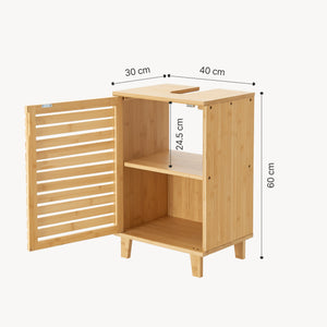 Waschbeckenunterschrank Iveland 60x40x30cm Bambus [en.casa]