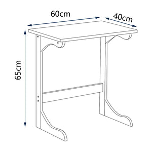 Laptoptisch Hægebostad 65x60x40 cm Bambus [en.casa]