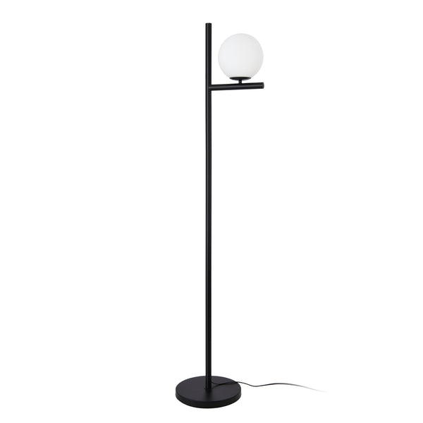 Stehlampe Aberdaron Schwarz / Weiß [lux.pro]