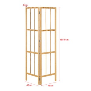 Eckgarderobe Hyllestad 165,5x92x8cm Bambus [en.casa]