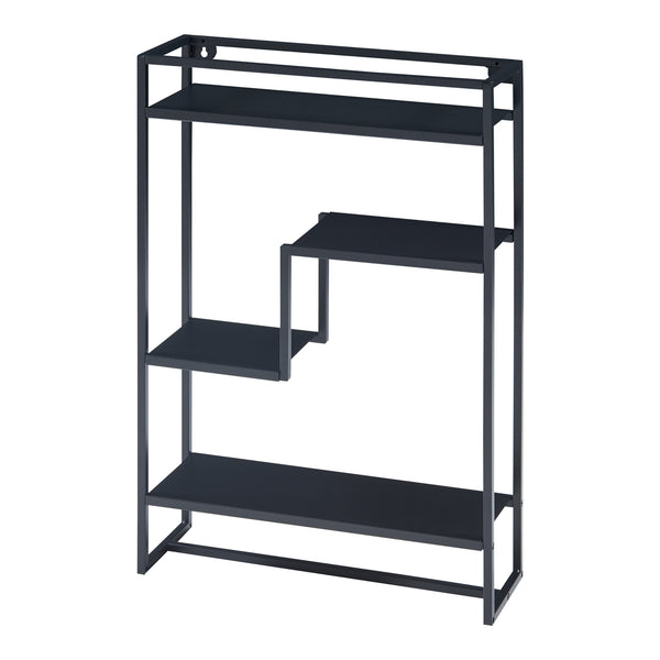 Wandregal Uurainen 60x40x13 cm Schwarz [en.casa]