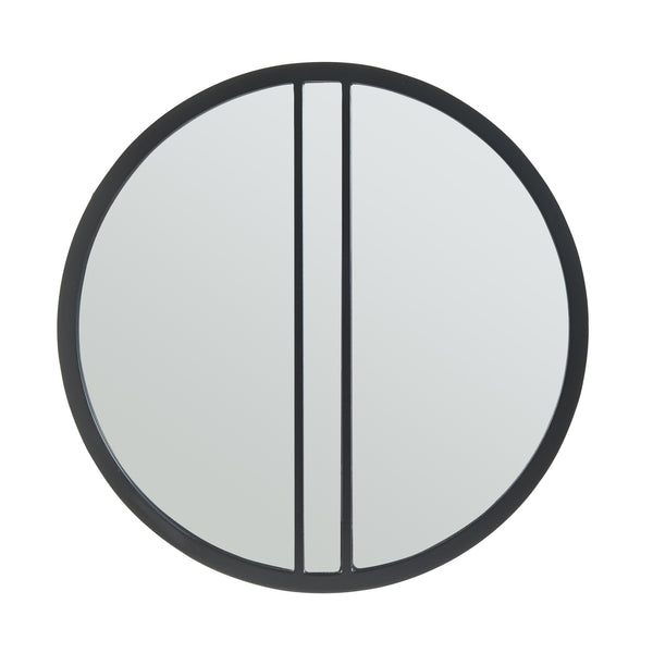 Wandspiegel Suomussalmi Ø60 cm Schwarz [en.casa]