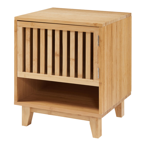 Nachttisch Ypäjä 50x42x39cm Bambus [en.casa]