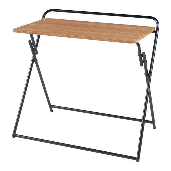 Klappbarer Schreibtisch Kvitsøy 85x50x80cm Schwarz/Eiche [en.casa]