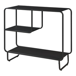 Konsolentisch Færder Metall 92x33x81 cm Schwarz [en.casa]