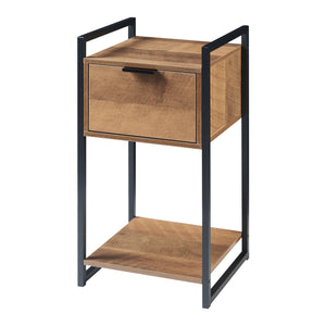 Beistelltisch Namsskogan 62x33x32cm Walnussoptik [en.casa]