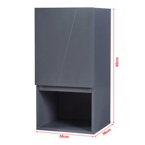 Hängeschrank Overath 30x30x60 cm Grau [en.casa]
