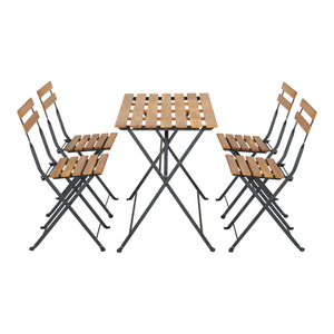 Gartenmöbelset Bovino 5-tlg. Akazienholz [casa.pro]