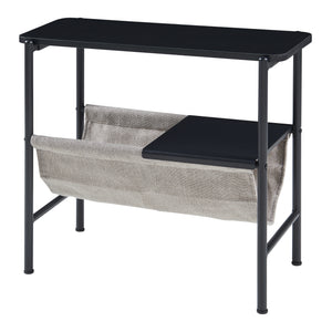 Beistelltisch Samnanger 60x28x53cm Schwarz [en.casa]