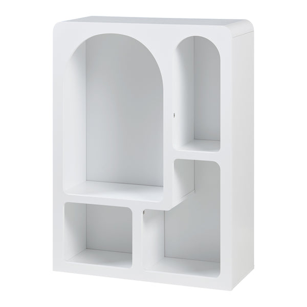 Standregal Vågå 80x60x24 cm Weiß [en.casa]