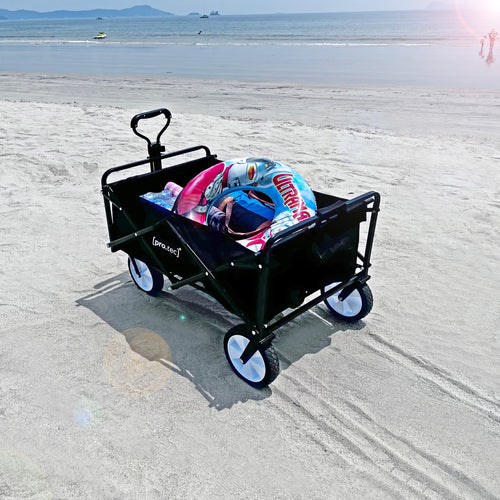 Bollerwagen Stenlille 84x55 cm max. 80kg Schwarz [pro.tec]